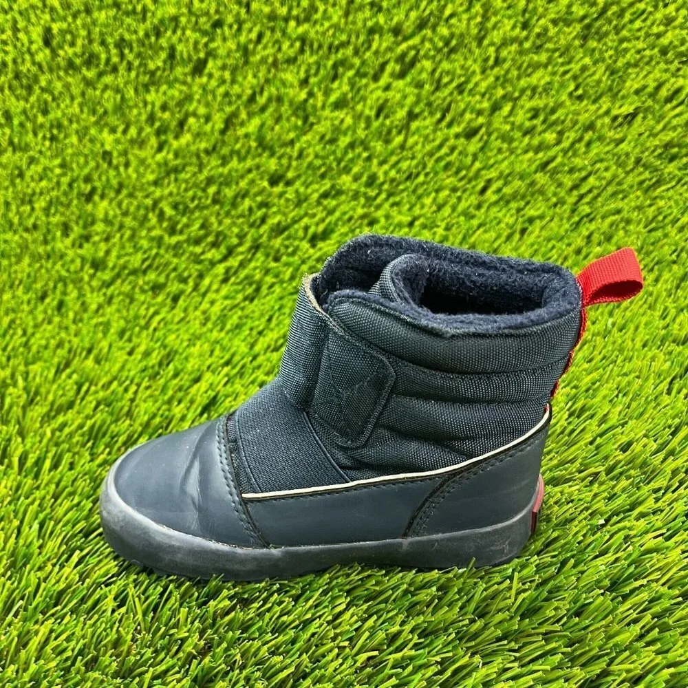 Polo Ralph Lauren Gabriel III Baby Size 7C Blue Casual Fleece Lining Shoes Boots